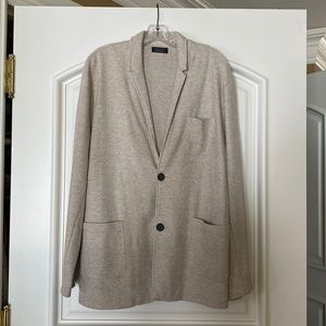 Zara Men’s Knit Cream Blazer